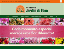 Tablet Screenshot of floriculturajardimdoeden.com.br